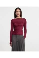 ENZA COSTA ENZA COSTA:: FLUID JERSEY DRAPED BOATNECK