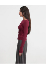 ENZA COSTA ENZA COSTA:: FLUID JERSEY DRAPED BOATNECK