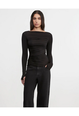 ENZA COSTA ENZA COSTA:: FLUID JERSEY DRAPED BOATNECK