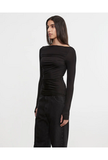 ENZA COSTA ENZA COSTA:: FLUID JERSEY DRAPED BOATNECK