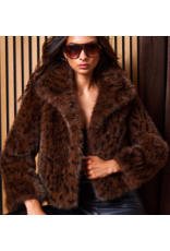 Generation Love GENERATION LOVE:: LEXY LEOPARD FAUX FUR JACKET