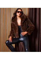 Generation Love GENERATION LOVE:: LEXY LEOPARD FAUX FUR JACKET