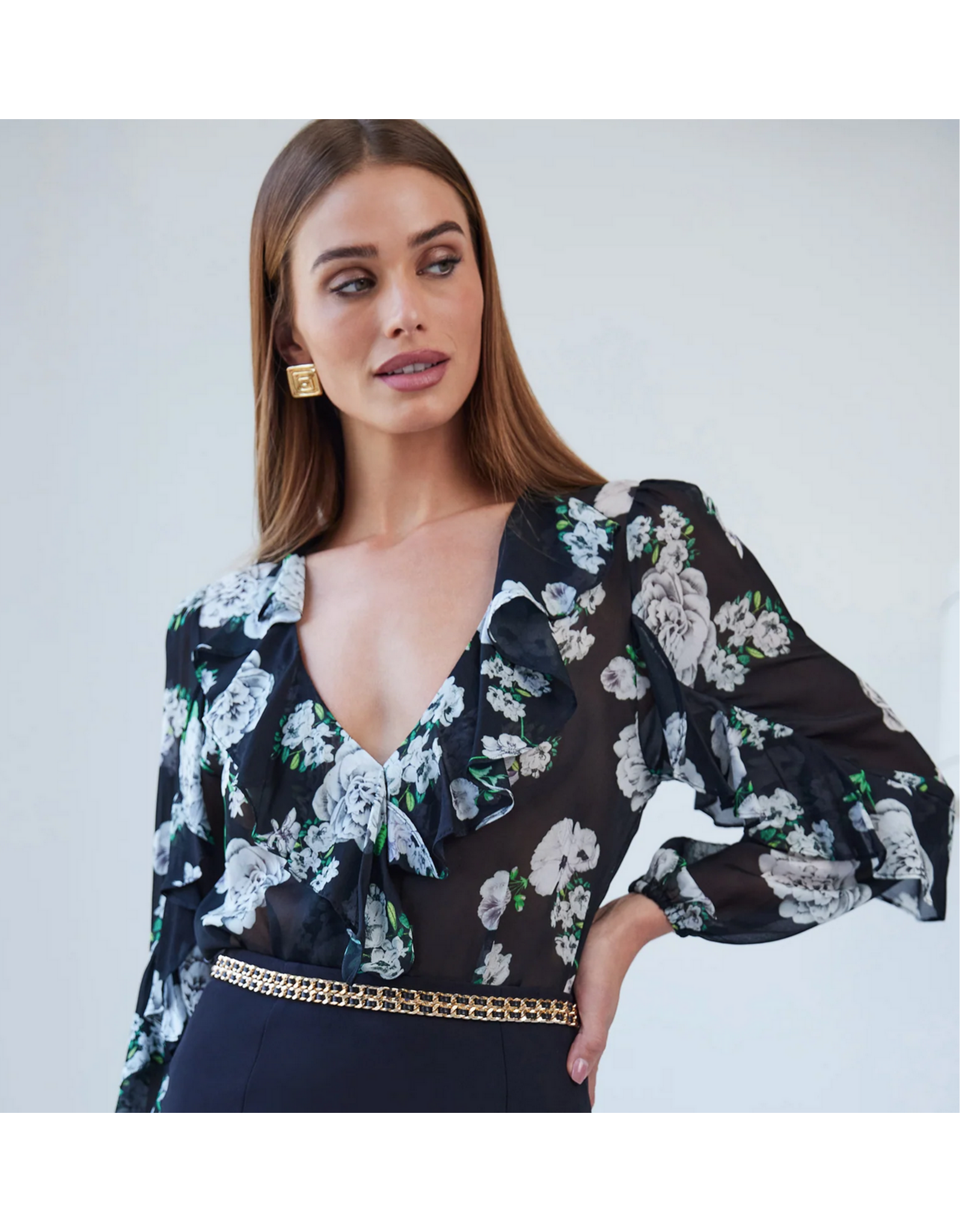 Generation Love GENERATION LOVE:: NIKALI FLORAL WRAP BODYSUIT