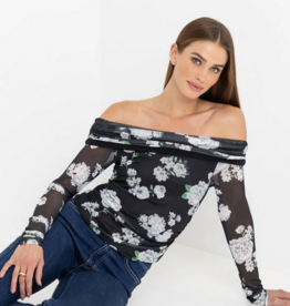 Generation Love GENERATION LOVE:: ROMEO FLORAL MESH TOP