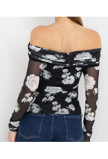 Generation Love GENERATION LOVE:: ROMEO FLORAL MESH TOP