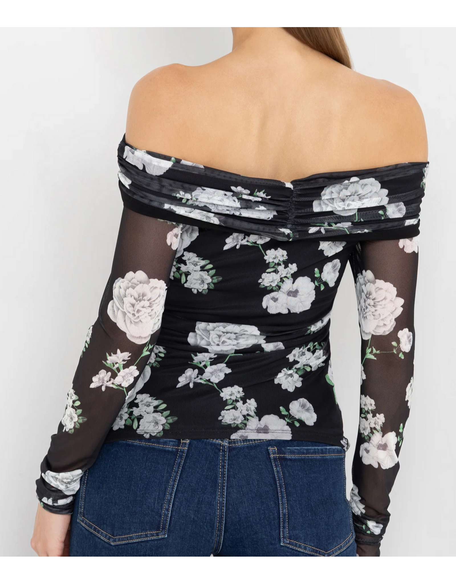 Generation Love GENERATION LOVE:: ROMEO FLORAL MESH TOP