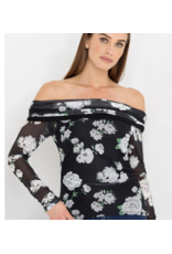 Generation Love GENERATION LOVE:: ROMEO FLORAL MESH TOP