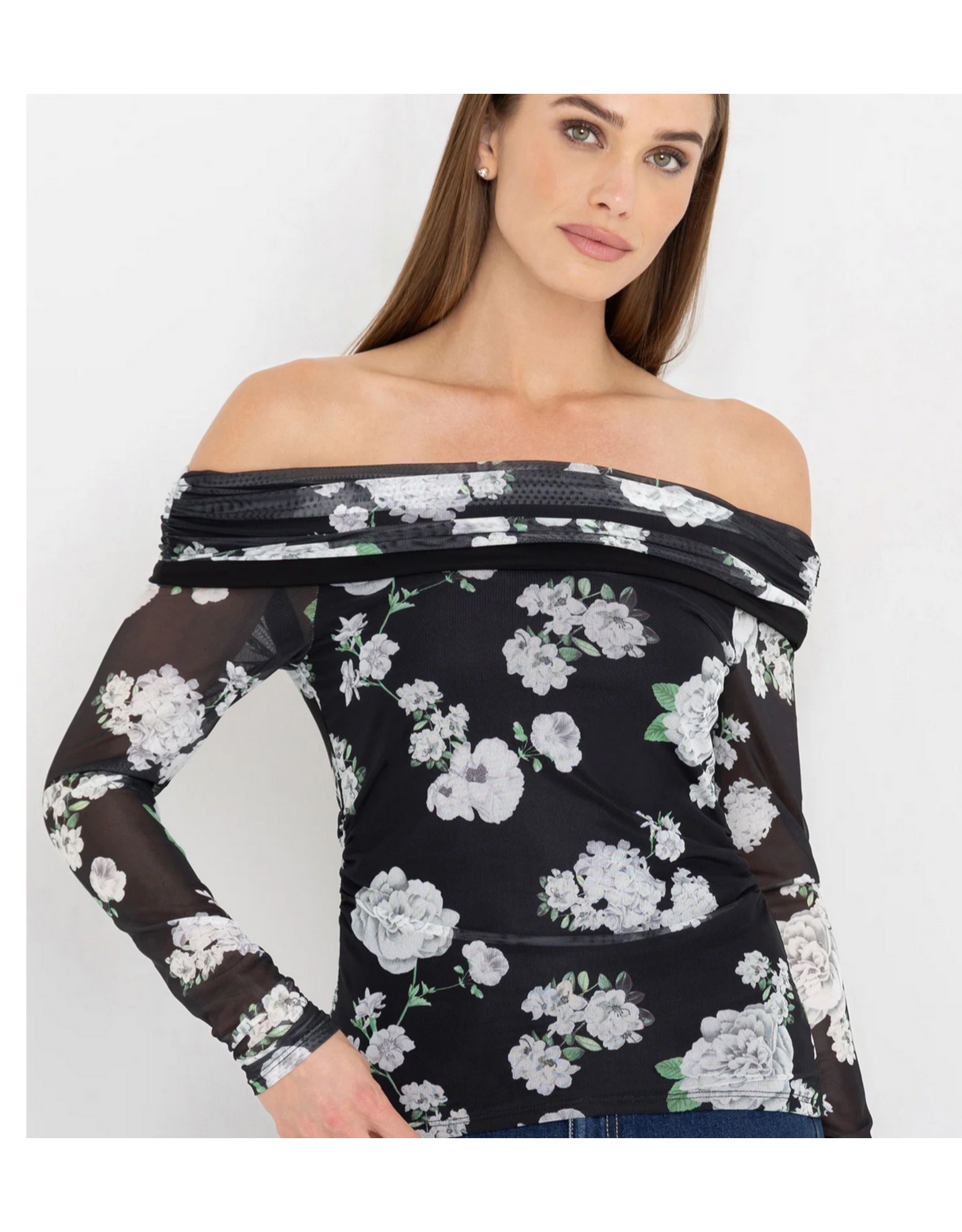 Generation Love GENERATION LOVE:: ROMEO FLORAL MESH TOP