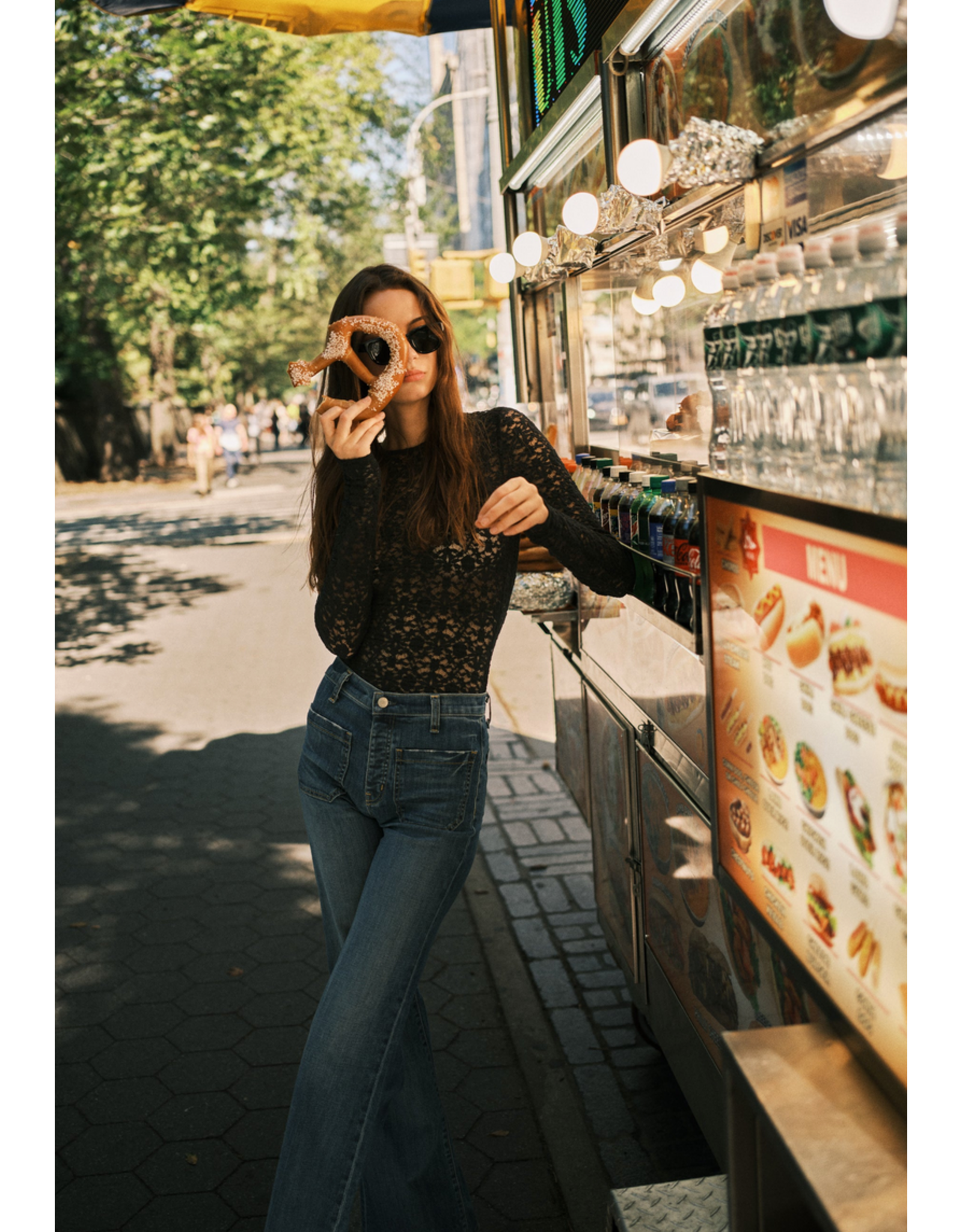 CAMI NYC CAMI NYC:: MELI STRETCH LACE TOP