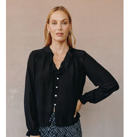 BELLA DAHL BELLA DAHL:: RAGLAN RUFFLE BLOUSE