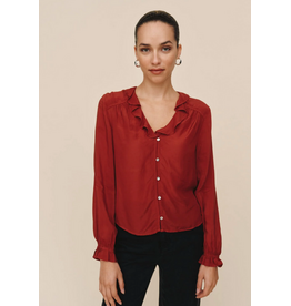 BELLA DAHL BELLA DAHL:: RAGLAN RUFFLE BLOUSE