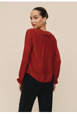 BELLA DAHL BELLA DAHL:: RAGLAN RUFFLE BLOUSE