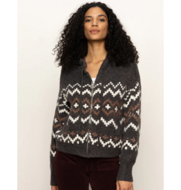 SANCTUARY:: ZIP UP FAIRISLE HOODIE