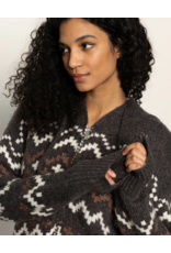 SANCTUARY:: ZIP UP FAIRISLE HOODIE