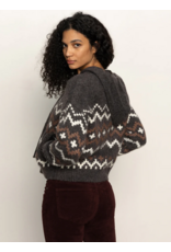 SANCTUARY:: ZIP UP FAIRISLE HOODIE