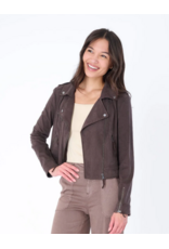 Marrakech MARRAKECH:: LORAS FAUX SUEDE BIKER JACKET
