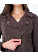 Marrakech MARRAKECH:: LORAS FAUX SUEDE BIKER JACKET
