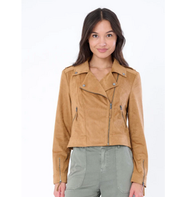 Marrakech MARRAKECH:: LORAS FAUX SUEDE BIKER JACKET