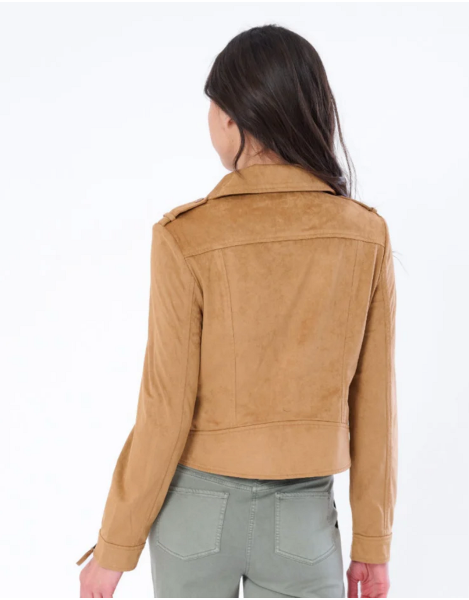 Marrakech MARRAKECH:: LORAS FAUX SUEDE BIKER JACKET