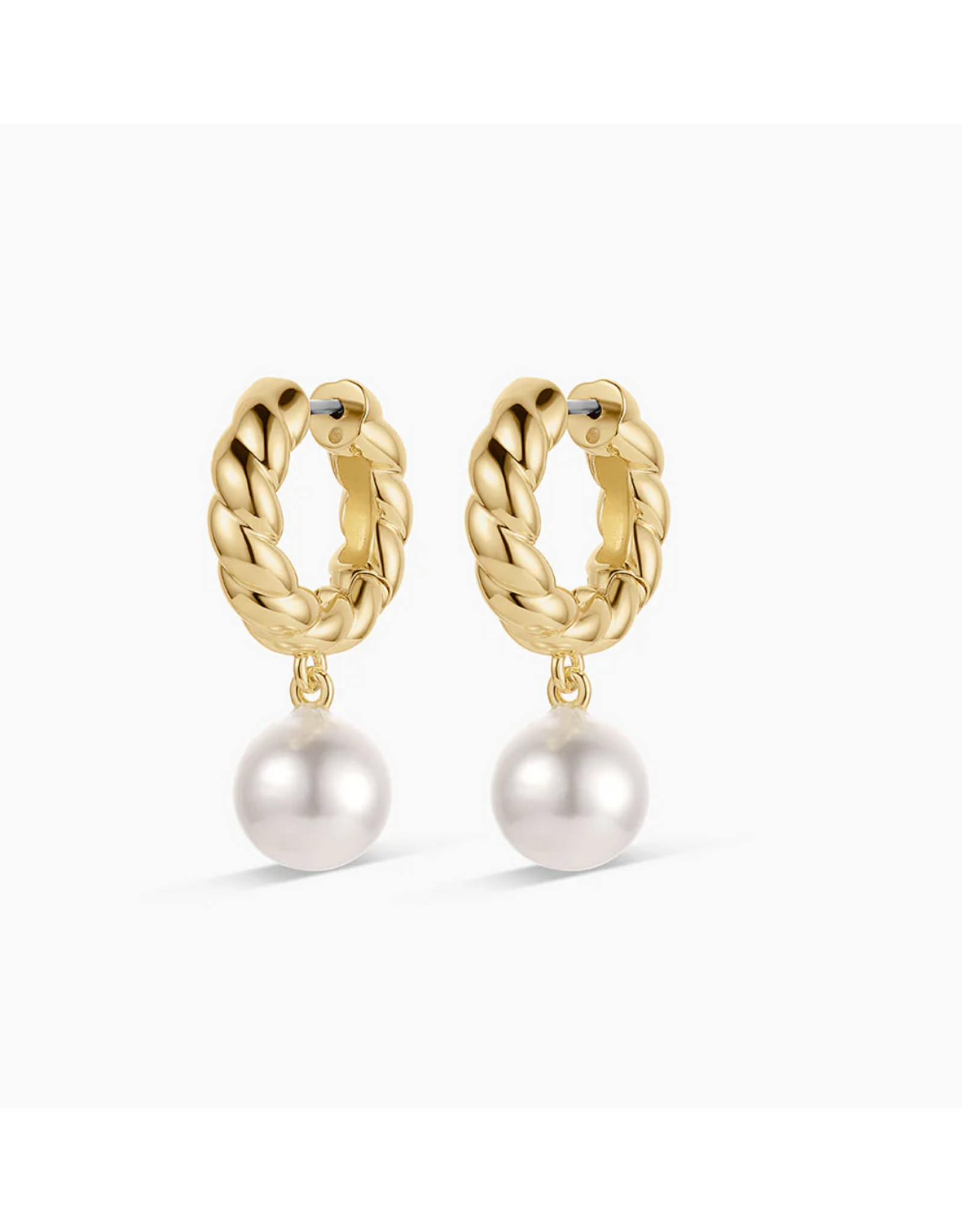 Gorjana GORJANA:: GOLD PEARL HOOPS