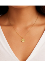 Gorjana GORJANA:: BIRTHSTONE COIN NECKLACE