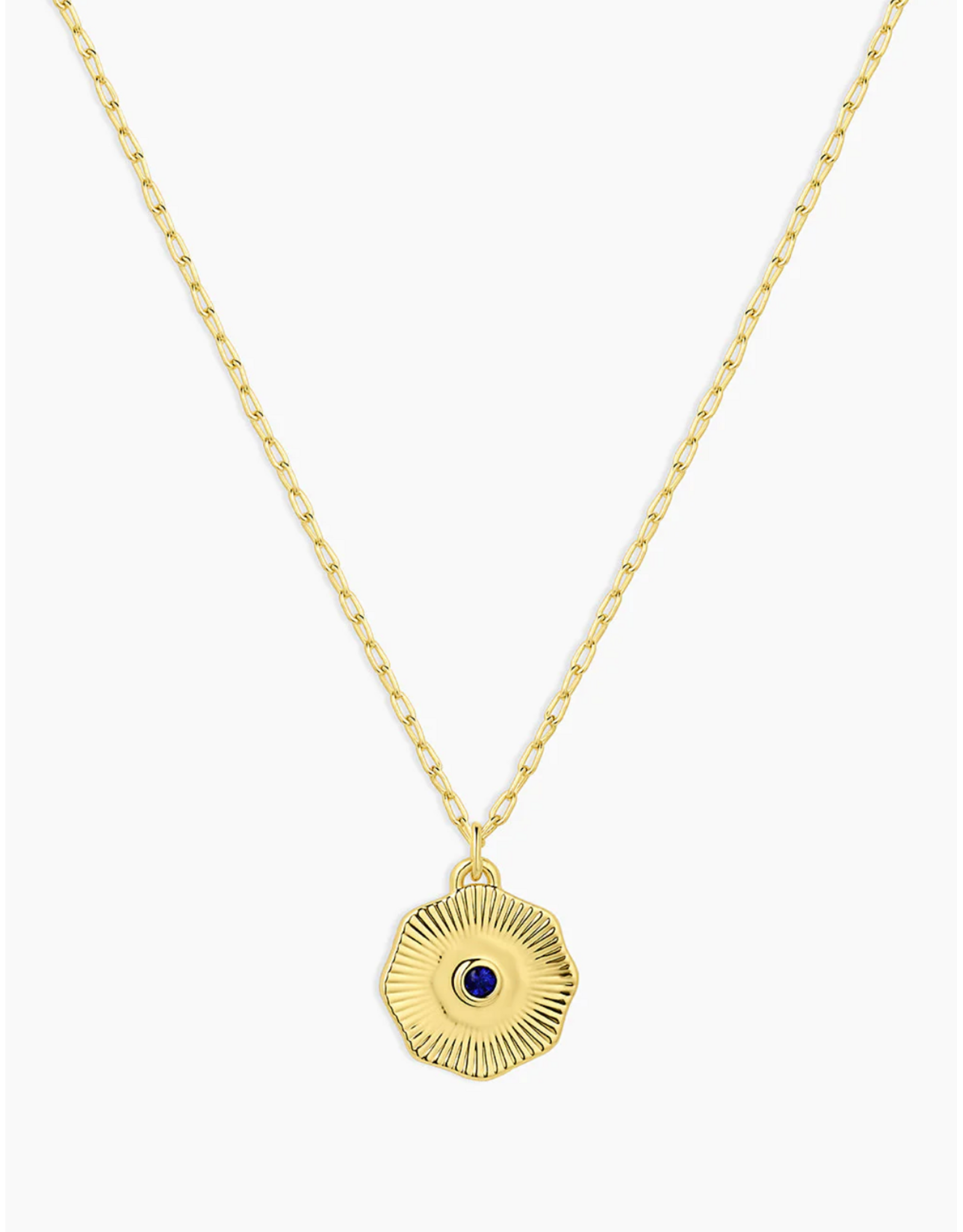 Gorjana GORJANA:: BIRTHSTONE COIN NECKLACE