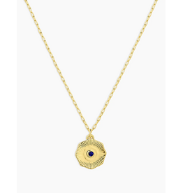 Gorjana GORJANA:: BIRTHSTONE COIN NECKLACE