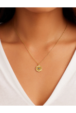 Gorjana GORJANA:: BIRTHSTONE COIN NECKLACE