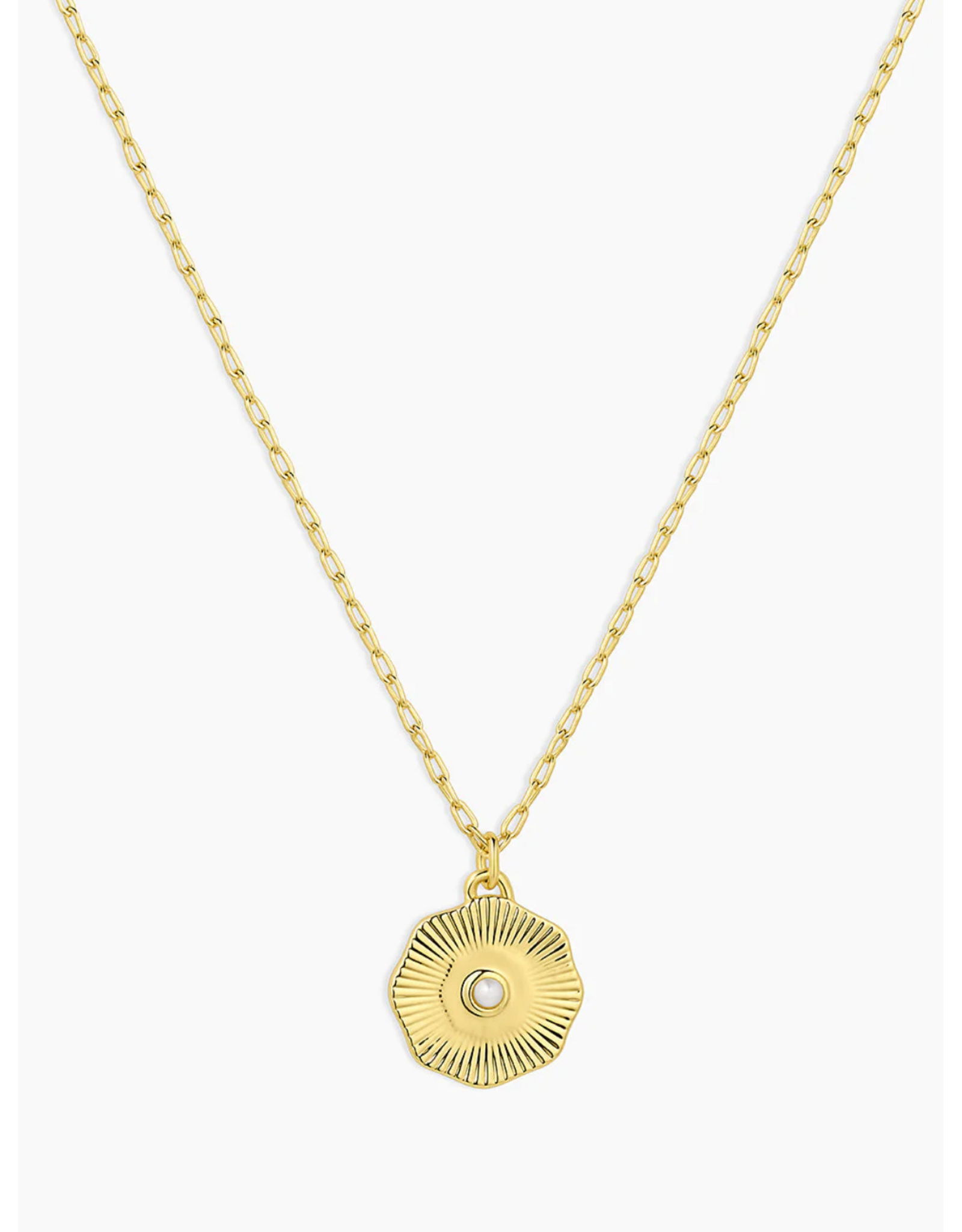Gorjana GORJANA:: BIRTHSTONE COIN NECKLACE
