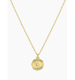 Gorjana GORJANA:: BIRTHSTONE COIN NECKLACE