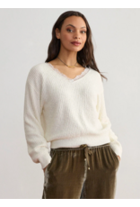Margaret O'Leary MARGARET O'LEARY:: LACE V-NECK PULLOVER