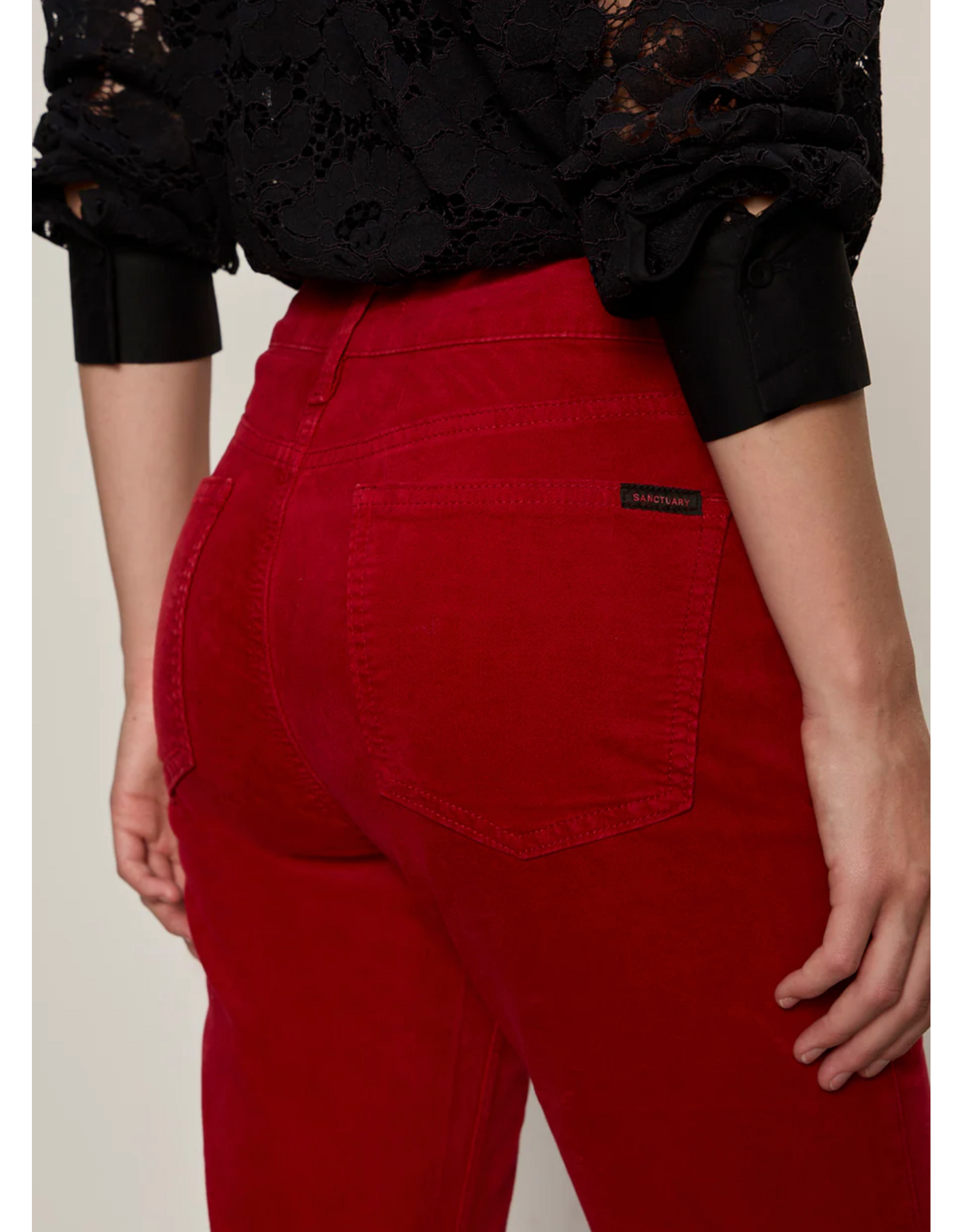 SANCTUARY:: VELVETEEN BROOK BOOTCUT PANT