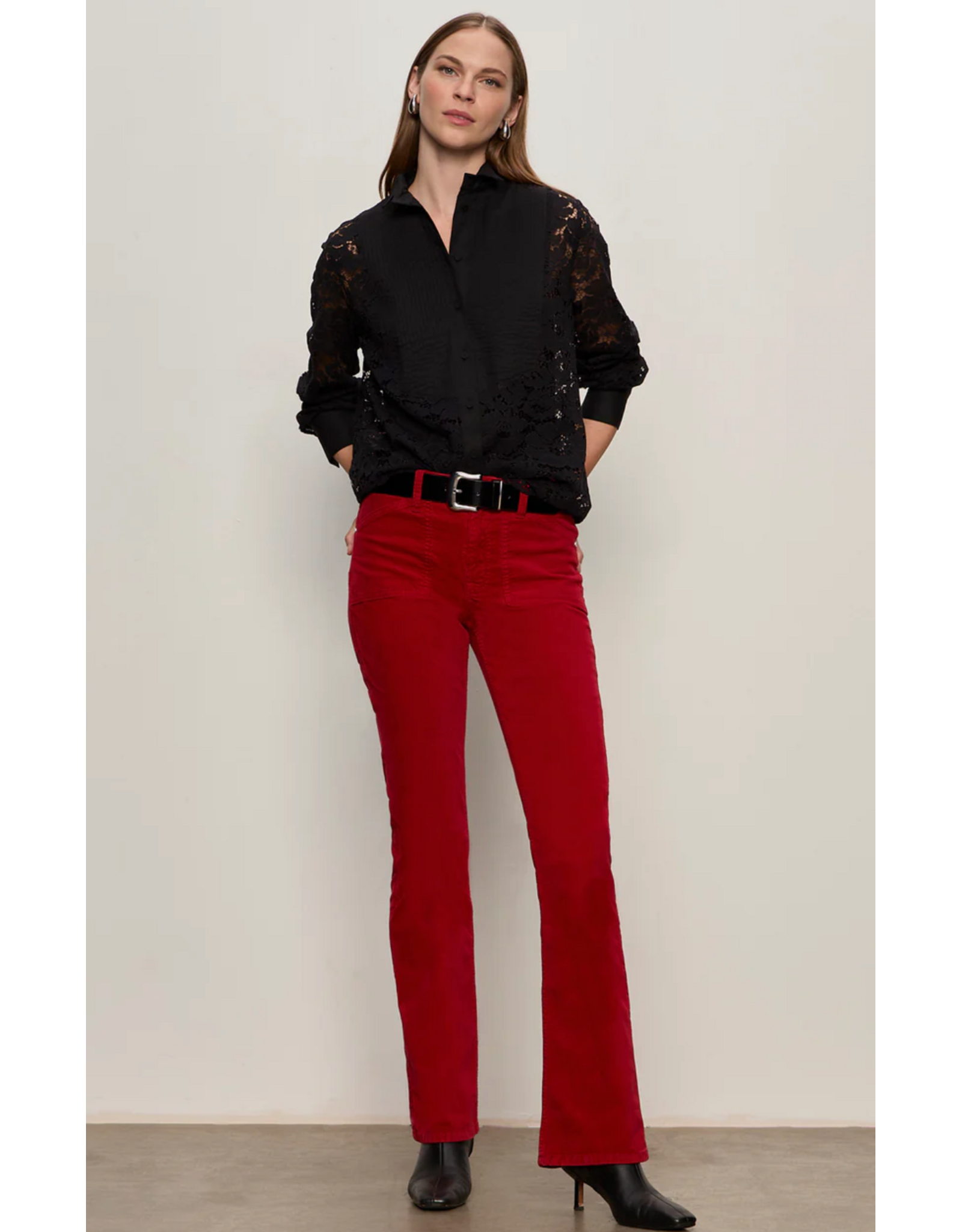 SANCTUARY:: VELVETEEN BROOK BOOTCUT PANT