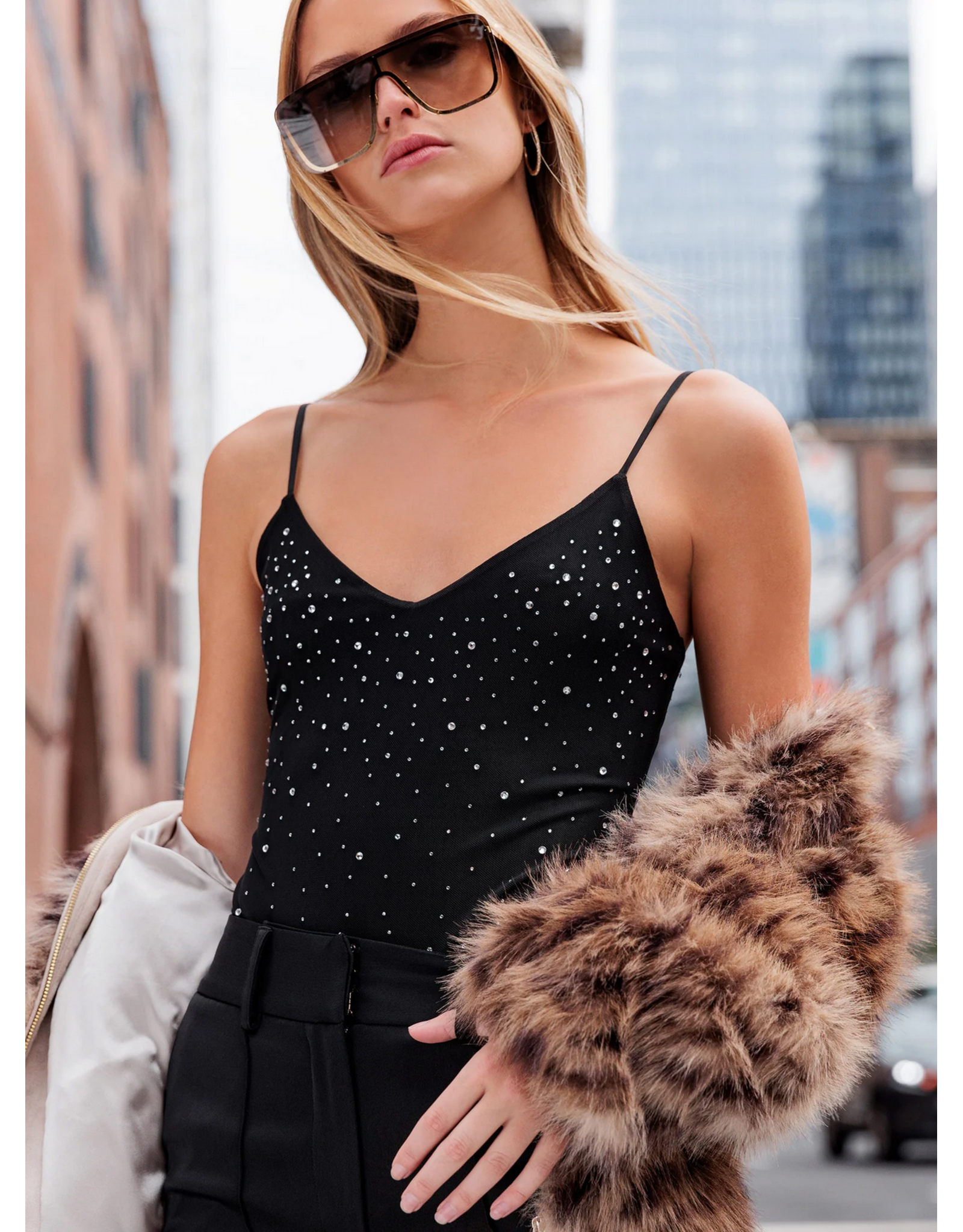 Generation Love GENERATION LOVE:: AGNES CRYSTAL BODYSUIT