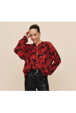 BELLA DAHL BELLA DAHL:: LONG SLEEVE PLEATED SMOCKED BUTTON DOWN