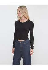 ENZA COSTA ENZA COSTA:: SILK RIB ESSENTIAL CARDIGAN