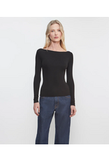 ENZA COSTA ENZA COSTA:: SILK RIB BOATNECK TOP
