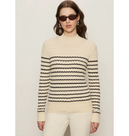 SANCTUARY:: FOREVER STRIPE MOCK NECK