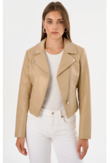 LAMARQUE LAMARQUE:: PASCALE FITTED FAUX LEATHER JACKET