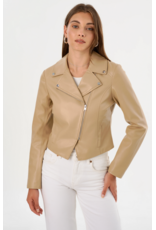 LAMARQUE LAMARQUE:: PASCALE FITTED FAUX LEATHER JACKET