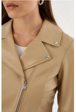 LAMARQUE LAMARQUE:: PASCALE FITTED FAUX LEATHER JACKET