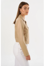 LAMARQUE LAMARQUE:: PASCALE FITTED FAUX LEATHER JACKET