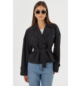 LAMARQUE LAMARQUE:: QUINN CROPPED TRENCH COAT