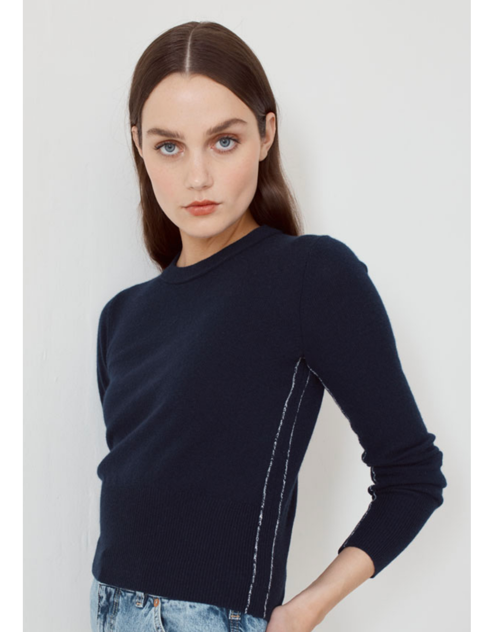 AUTUMN CASHMERE AUTUMN CASHMERE:: CREW WITH CONTRAST