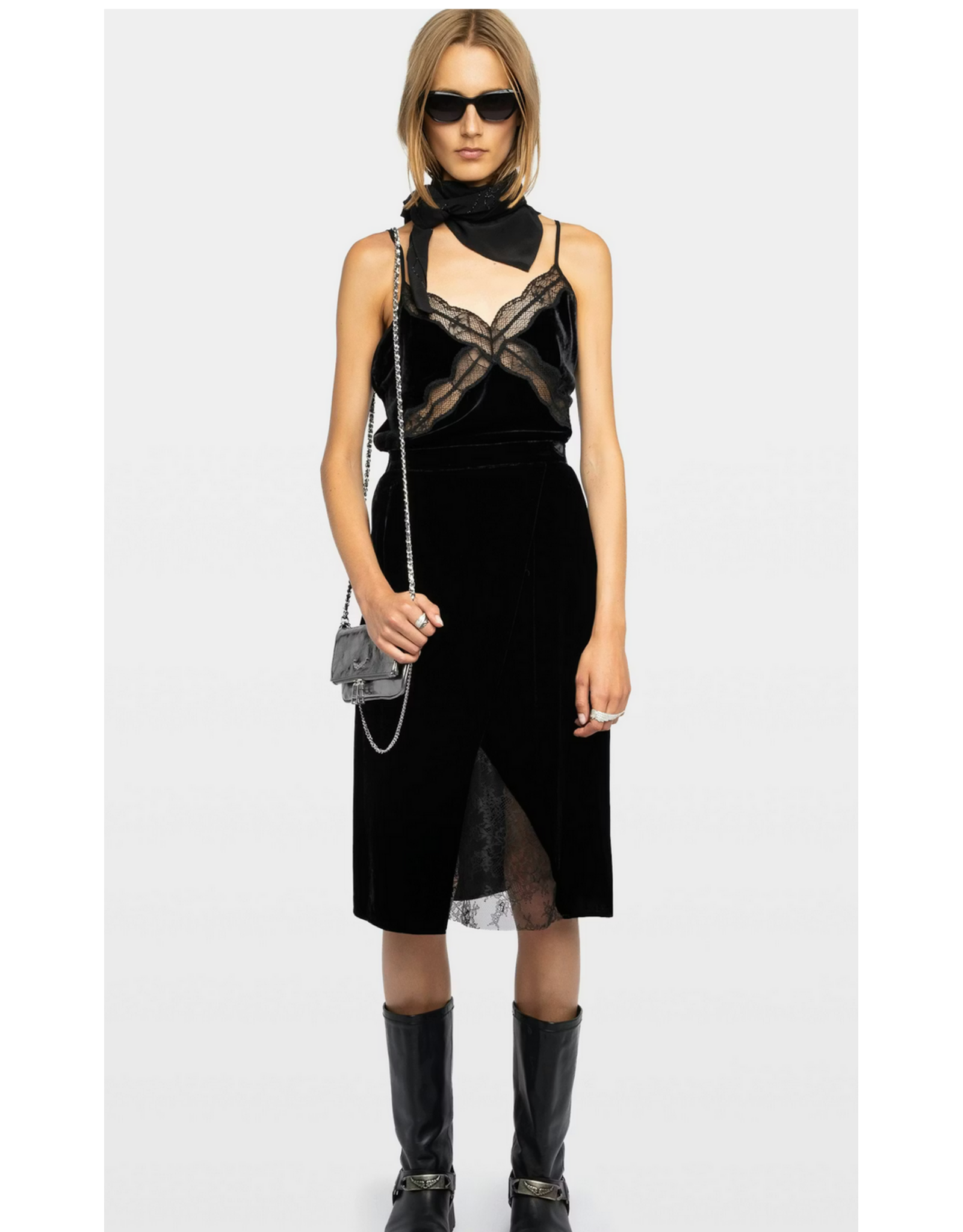 Zadig & Voltaire ZADIG & VOLTAIRE:: JULEN VELVET SKIRT