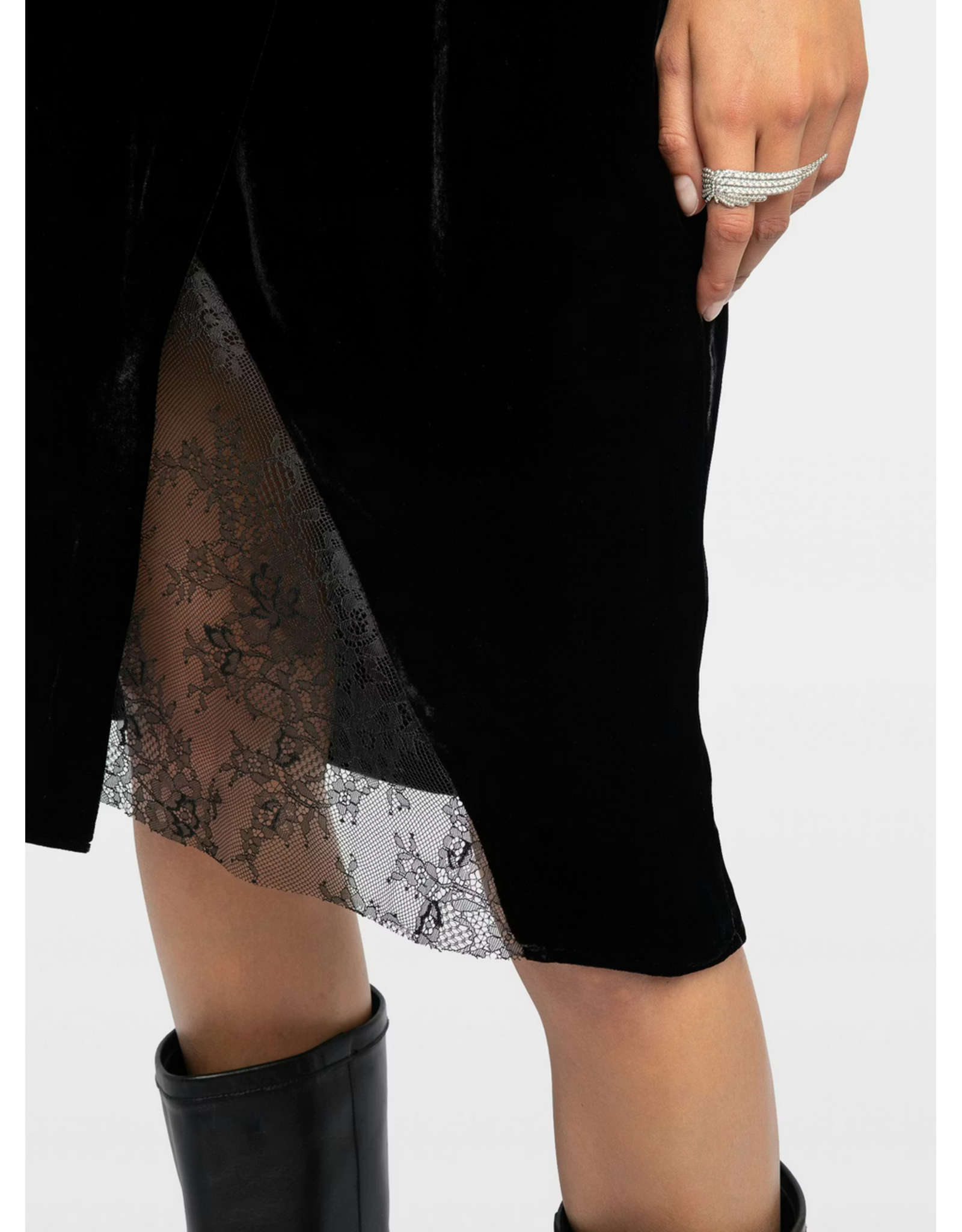 Zadig & Voltaire ZADIG & VOLTAIRE:: JULEN VELVET SKIRT