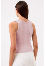 GOLDIE GOLDIE:: VARIEGATED RIB CROP TANK