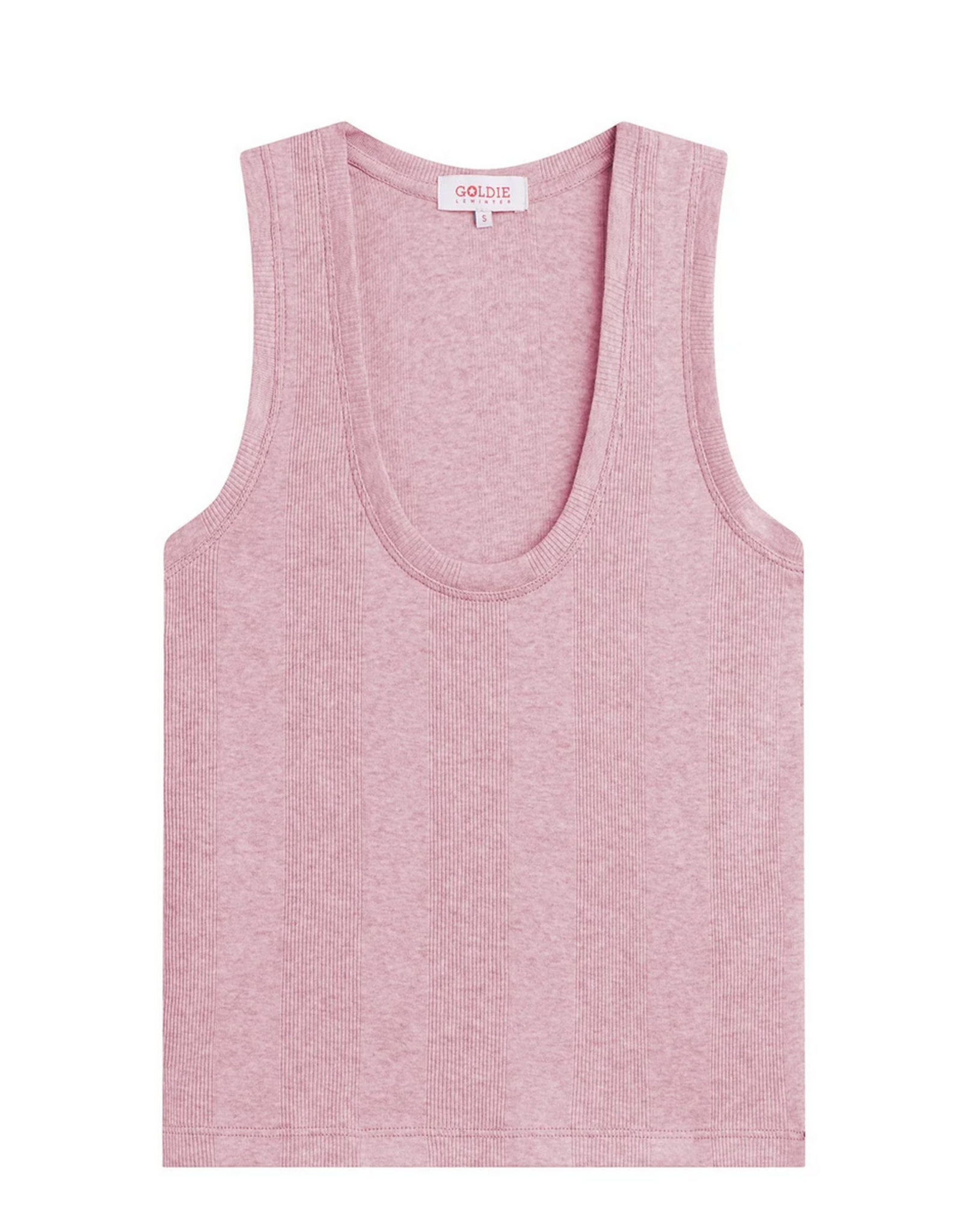 GOLDIE GOLDIE:: VARIEGATED RIB CROP TANK