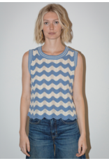 CAYDN CAYDN:: JESS SCALLOP HEM TANK SWEATER