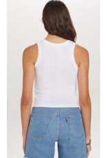 GOLDIE GOLDIE:: VARIEGATED RIB CROP TANK